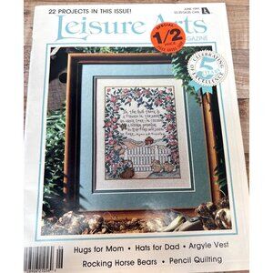 Vintage Leisure Arts Cross Stitch Pattern Tulips & Hymn Of Promise Craft Magazin